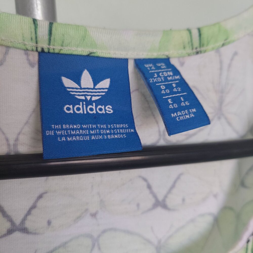 Adidas Originals x The Farm Company Butterfly Print Crop Tank Top - Size M - Picture 3 of 5